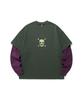 NICEGHOSTCLUB Pixel Skeleton Layered Sweatshirts_Khaki(Ng2Esum441A)