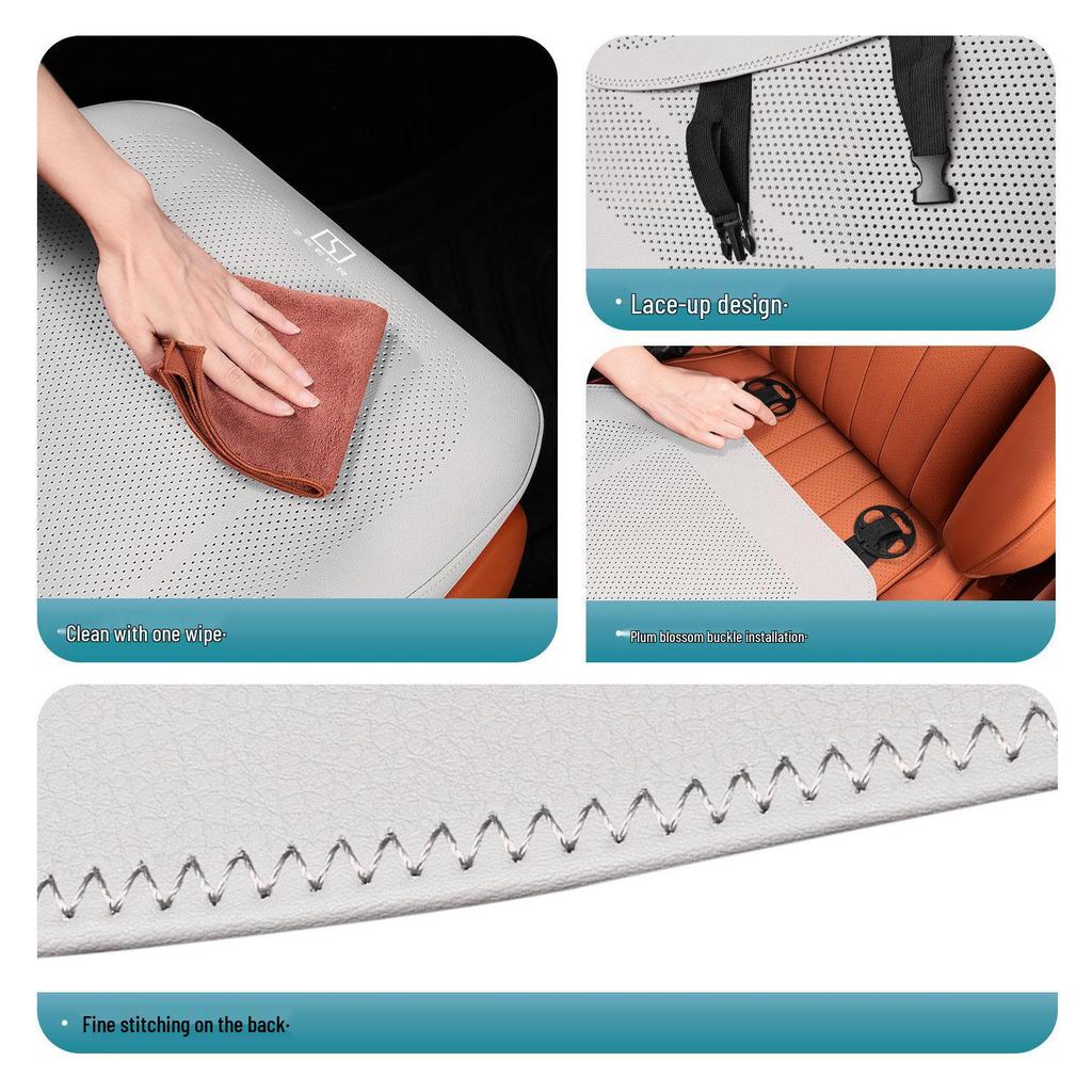 ZEEKR 001/009/X All-Season Car Seat Cushion with Breathable Cover and Integrated Backrest