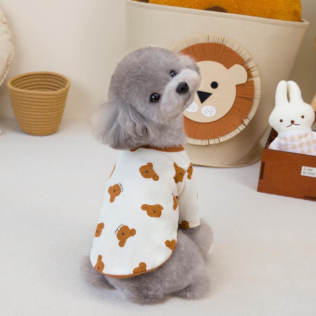 Pet Cat Teddy Small Dog Dog Clothes Spring and Summer Thin Autumn and Winter Clothes Two Feet