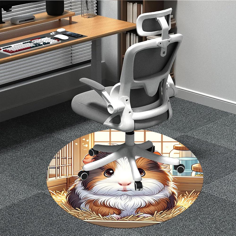 

1pc Guinea Pig Chair Carpet for Office, Non-slip, Soft and Durable Office Rug for Decoration, Perfect for Office yy260325060 80cm by 80cm