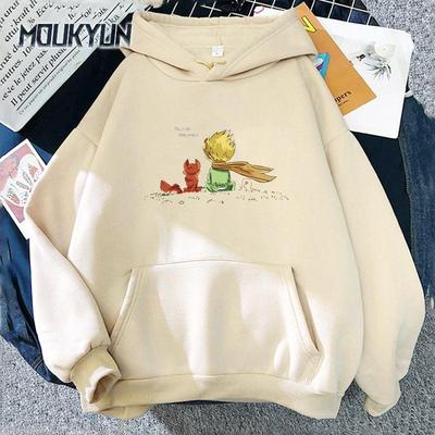 Felpa Kawaii Cartone Animato Ragazze Felpa Oversize Primavera/Autunno Top Azzurri Manica Lunga Tasca