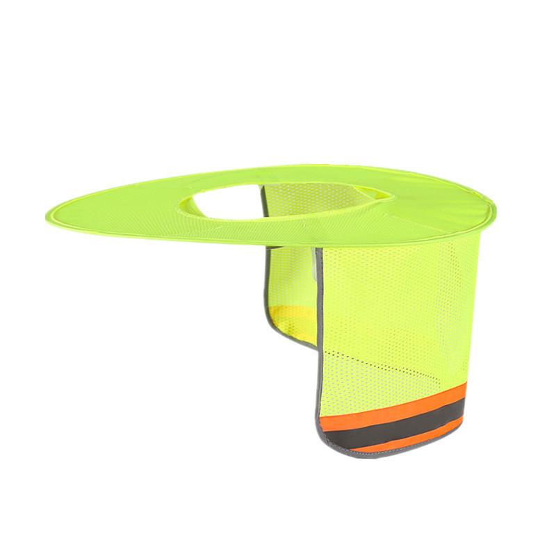 1 Piece Neck Shield Helmets Reflective Hat Summer Sun Shade Safety Hard Hat Brim Reflective Cap Cover For Construction Workers