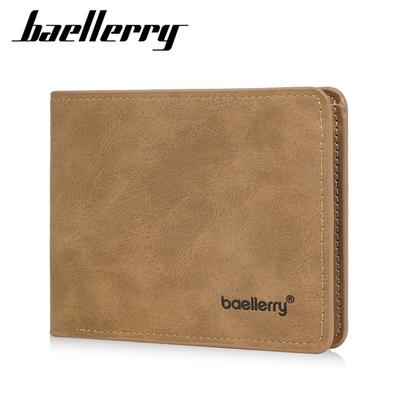 Portefeuilles Courts Design Vintage pour Hommes Porte-cartes Pliable à Trois Volets Portefeuille Sacs à Argent
