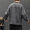 New Spring and Autumn Men's Denim Clothing, Couple Solid Color Loose Jacket Men's Casual Denim Jacket