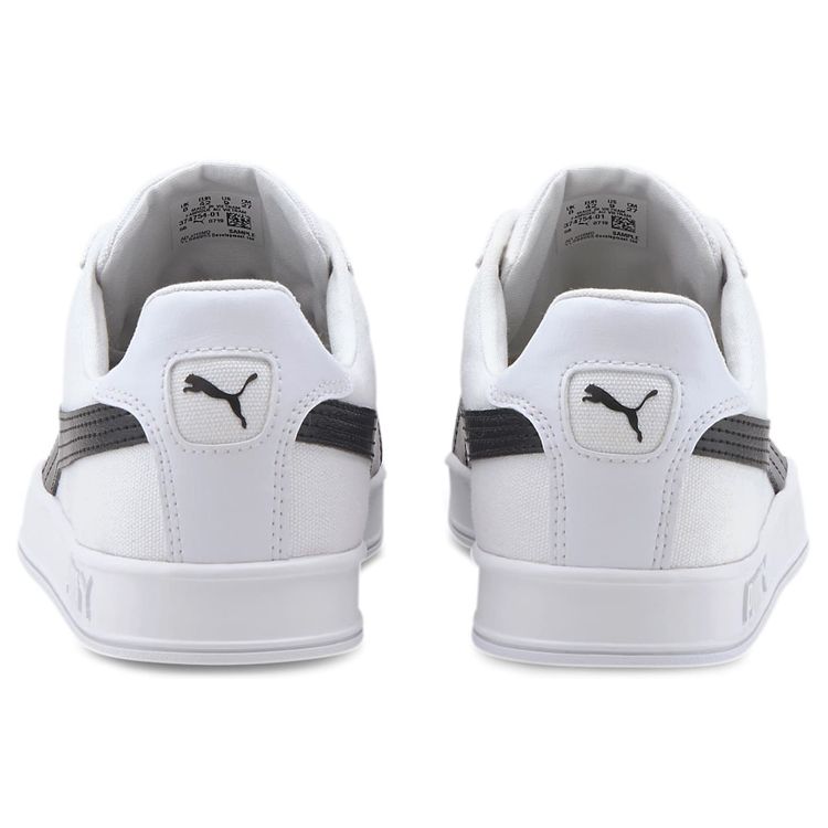 Puma Smash Vulc Canvas White Black Unisex Sneakers 374754-01