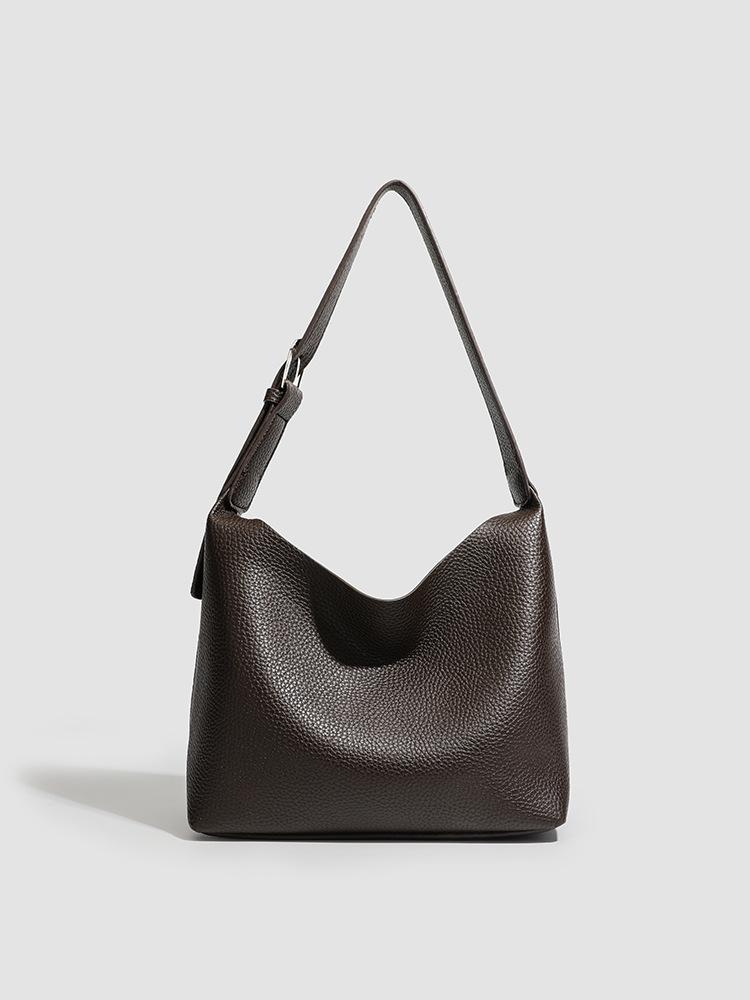 Lychee Pattern Tote Bag Minimalist Underarm Bag Light Luxury Lazy Commuting Versatile Single Shoulder Messenger Bag Bag Woman коричневый