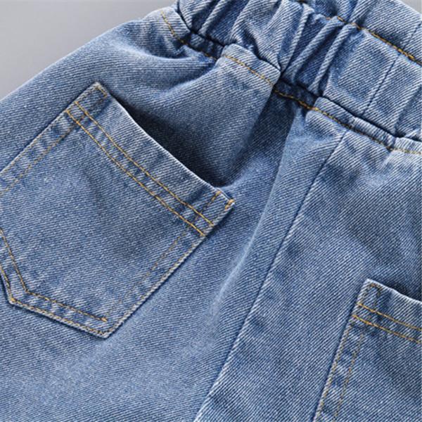 Mädchen Denim Shorts Teenager Mädchen Sommer Stickerei Hosen Kinder Kleidung Kinder Blumen Stickerei