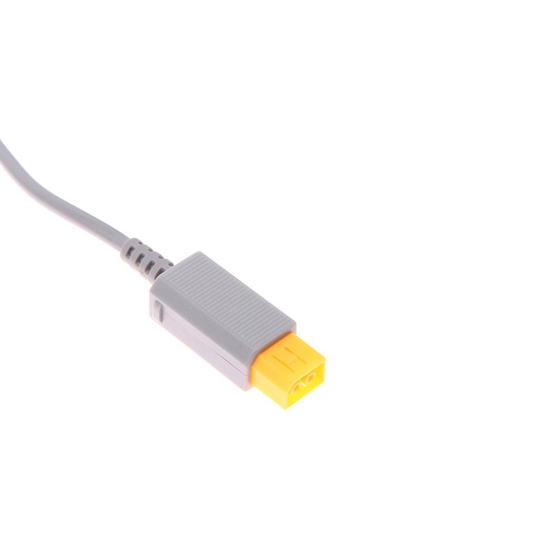 1 stk 2M Grå Kabel For Wii For Wii U Vert Pd Strømkabel Ladekabel Ledninger Reparasjonstilbehør