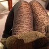 European and American Hot Girl Sexy Leopard Print Black Stockings Punk Style Jacquard Tight Fitting Seamless Pantyhose