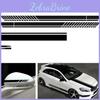 Car Sticker Auto Universal 5pcsset Non Fading Fashion Color Stripe Car Sticker Racing Strips Side Rear View Mirror Decor Decal