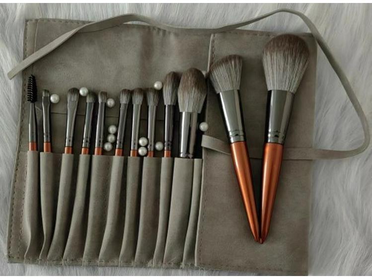 Fancy Coincidence 12-Piece Makeup Brush Set: Super Soft Powder, Eyeshadow, Line & Highlight Brushes