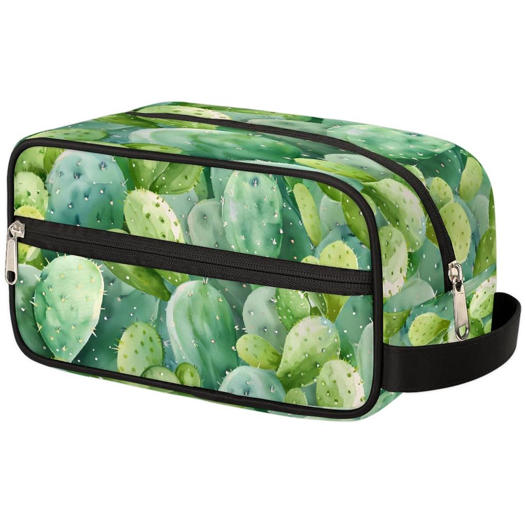 Bohemian Pattern All Over Print Makeup Bag Durable Polyester Multi Pocket Pouch for Travel Cosmetic and Stationery Use