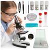 [PACZB] Educational microscope for children, suitcase, magnification 300x-1200x, set of 28 pieces, Z3309