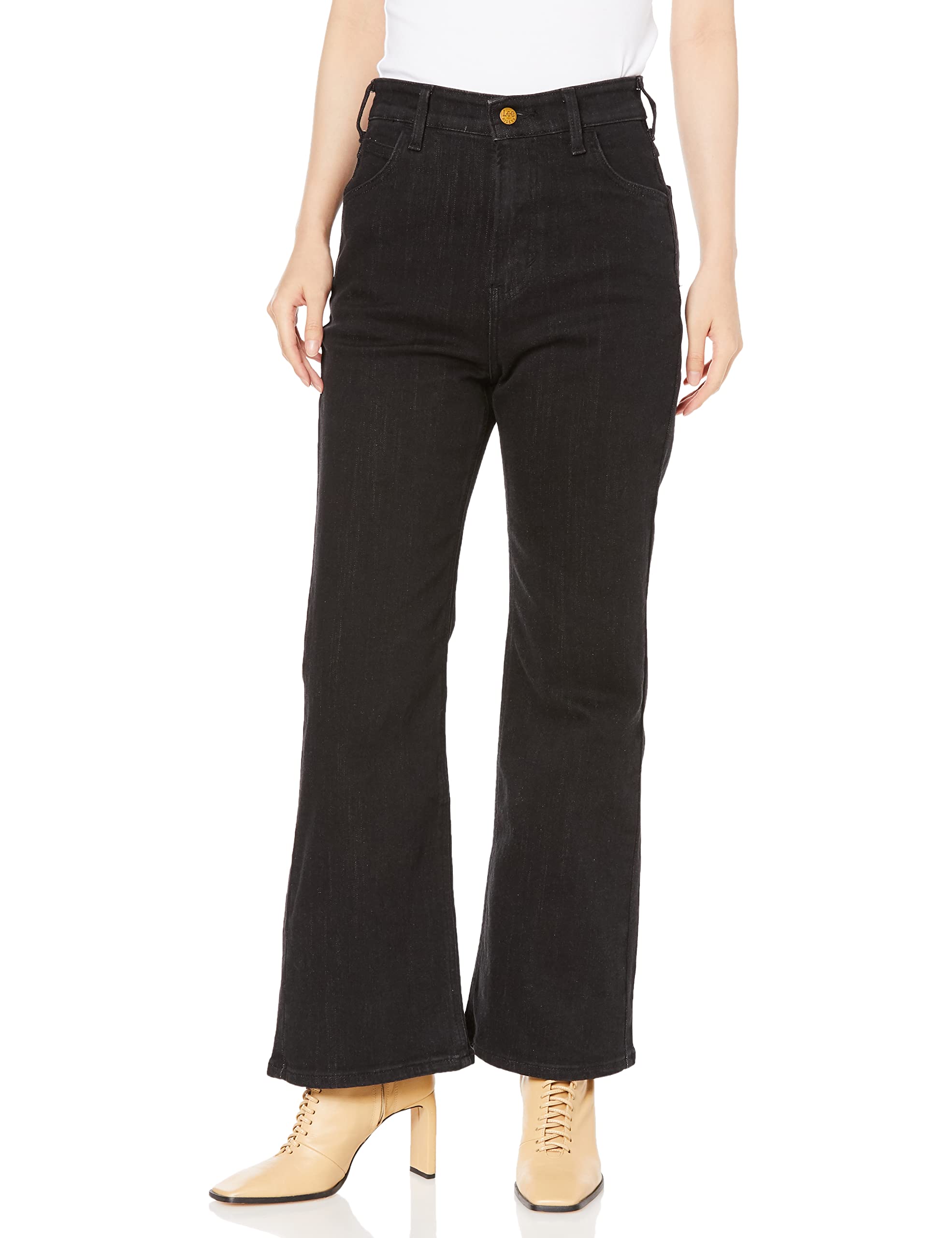 

Lee Jeans Клеш Стрейч Деним Размеры Размер 2XS [Официальный] Женские Брюки, XXS-4L, Черный,