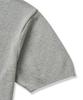 CUZNELLO Cool Cotton Collared Short Sleeve Knit_Gray