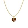 Zodiac Creative Stylish Heart Necklace For Women Elegant Alloy Charm Gift Jewelry