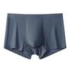 3pcs Summer Thin Ice Silk Men's Underwear Men's Flat Corner Pants with Mesh One Piece Breathable Thin Quick Drying Boxer Brief