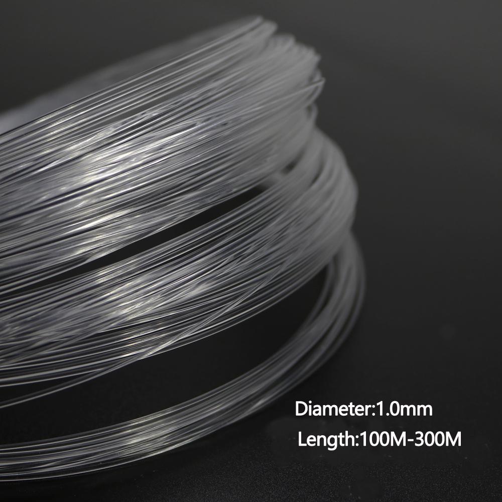 Kunststoff Glasfaser-Kabelende Leuchtend 1,0mm 100-300M für alle Arten von LED-Lichtquellen-Treiber-Maschinen DIY Decke Sternenhimmel Licht