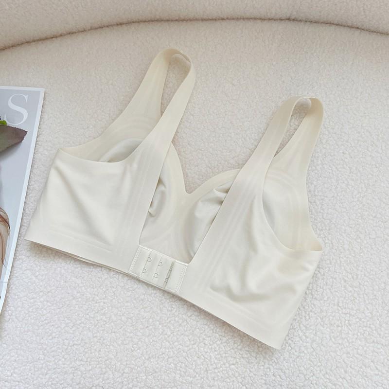 Cooling Non-Stuffy Bralette Ultra-Thin Rabbit Ear Cup Minimizer Wirefree Wide Strap Sports Style