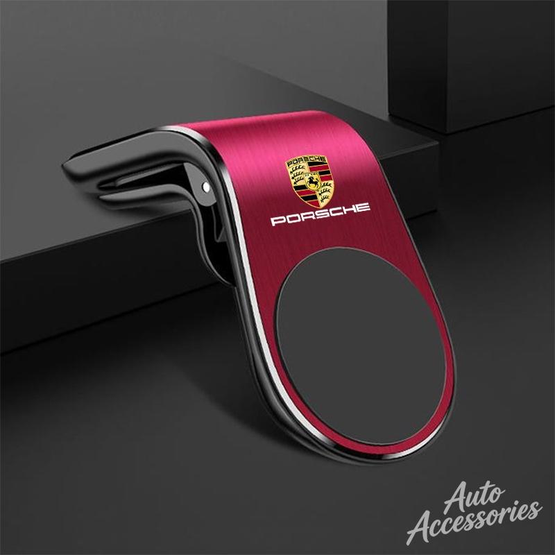 Car Magnetic Suction Air Outlet Bracket Accessories For Porsche Cayenne Panamera Macan 911 718 Taycan Boxster Cayman 918 Pajun PK6