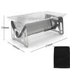 Folding Stainless Steel BBQ Camp Grill for Outdoor Picnic Professional with Carry Bag Portable