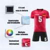 Herren Fußballtrikot Set Kurzarm Shirt Sportliche Trainingsshorts und Socken Schnelltrocknendes Uniform-Set für Teams