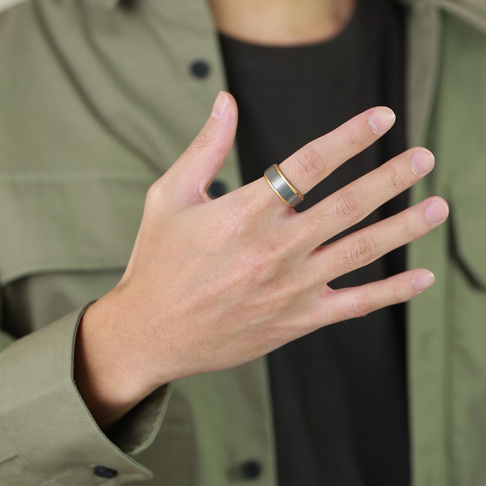 Wolframstahlring für Herren Minimalistisches Design Langlebiger Ehering Stilvolles Accessoire