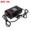 36V 2A Electric Car Charge Smart Lead Acid Battery Charger GX12 12mm Connector EU Plug For 10AH 12AH 14AH 20AH AGM Gel Battery