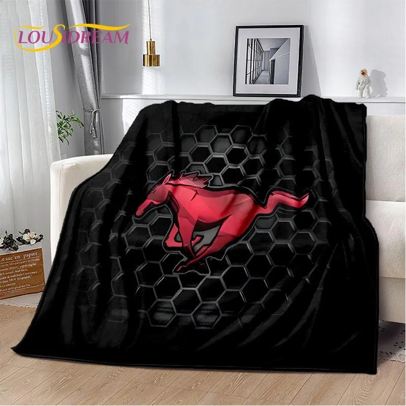 Classics 3D F-Ford GTR Mustang Car Soft Blankets,Keep Warm Throw Blanket Comfortable Blanket for Picnic Beds Sofa Home Bedroom