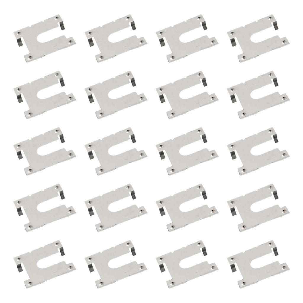 Grounding Washer Grounding Lug Photovoltaic Bracket Practical Silver Solar Panels PV Roof Fitting Rail Conductive Sheet 20pcs