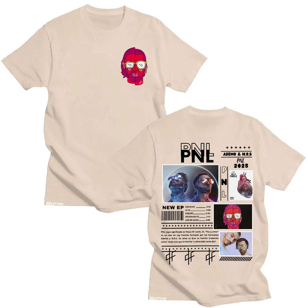 Le Monde Chico T Shirt French Rapper PNL Album Graphic Tshirt Unisex Women Cotton Short Sleeve Tshirts Hip Hop Fashion Streetwear