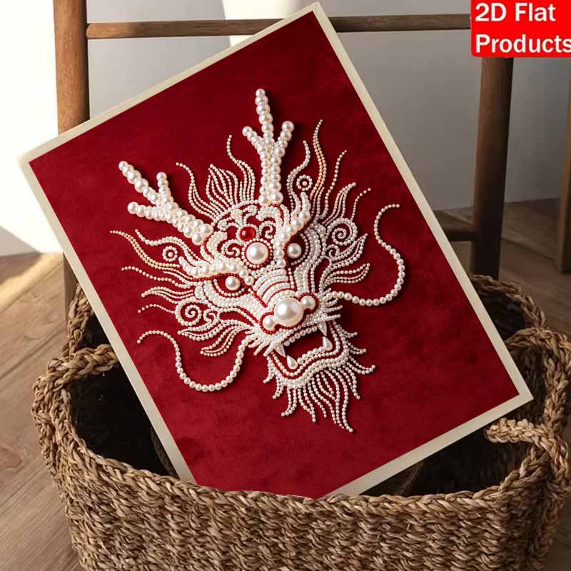 5D DIY Pearl Diamond Painting Kit Majestic Dragon Full Drill Embroidery Mosaic Art Home Wall Decor Gift