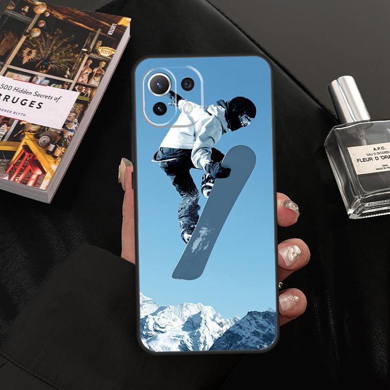 Sports Snowboarding Case For Xiaomi 11T 12T 13T 14T Pro 13 14 15 Ultra POCO X7 Pro X3 X5 X6 F5 F6 M6 Pro Cover