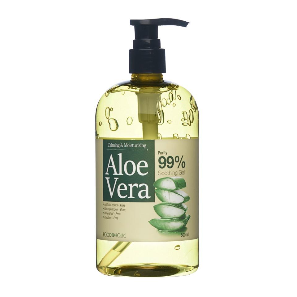 

FOODAHOLIC CALMING & MOISTURIZING ALOE VERA 99% 500ml SOOTHING GEL Успокаивающий гель с экстрактом алоэ 500 мл,