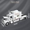 1/24 Peterbilt 389 Tractors Truck Alloy Toy Car Model Wheel Steering Sound and Light Children's Toy Collectibles Birthday Gift