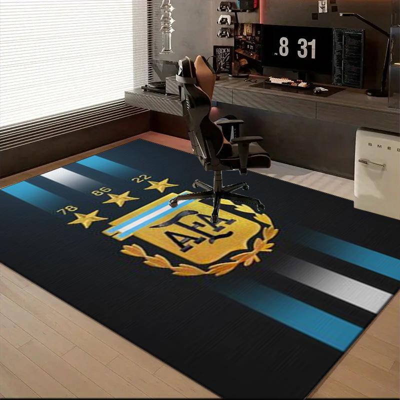 Argentina Football club Printed Office Carpet Chair Cushion Entryway Rug, Rugs for Living Room, Bedroom Christmas gifts
