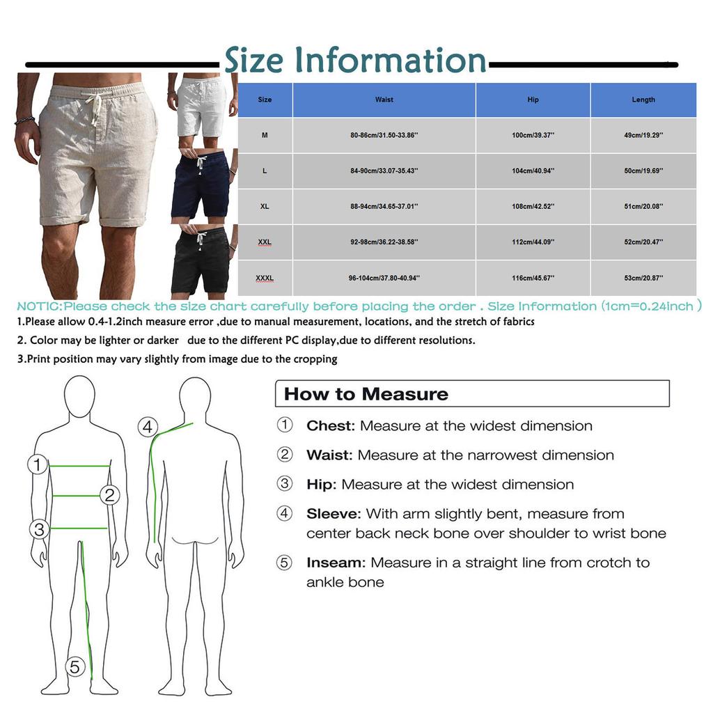 Linen Clothing For Men Natural Linen Pants For Men Contemporary Comfortable Quality Soft Linen Pocket Color Shorts