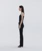 DRAE Linen-Blend Skinny Leg Pants_Black