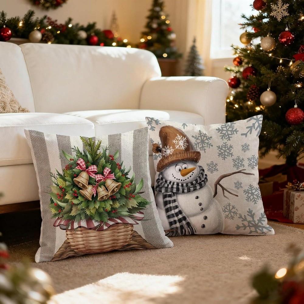 Soft Throw Cushion Case Reindeer Xmas Pillowslip Atmosphere Christmas Pillow Covers Sofa Couch