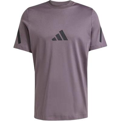 Sports Casual Round Neck Short Sleeve T-Shirt Men Tops Purple JC7924