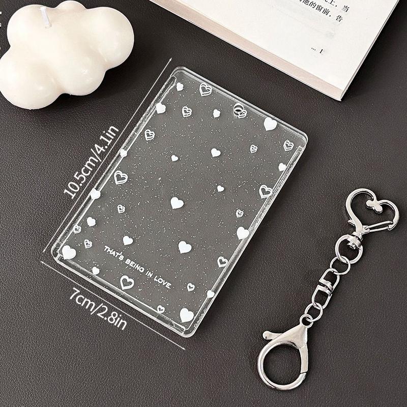 Transparent Photocard Holder Acrylic Kpop Idol Card Protetion Cover Credit Id Bank Card Photo Display Holder Student Card Case Set