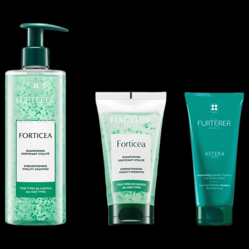 Rene Furterer Forticia Strengthening & Scalp Soothing Shampoo Set
