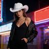 Sparkling Rhinestones Belt Western Cowboy Hats In Comfortable Woolen For Music Festivals And Outdoor Adventures