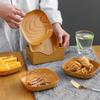 Snack Plate Durable Wood Serving Kitchen Square Plate Fruit Dessert Cake Snack Candy Kitchen Accessories Wooden Bowl Snack Plate