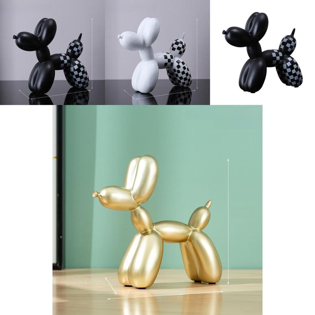 Contemporary Balloon Dog Resin Figurine For Wedding Birthday Graduation Gift