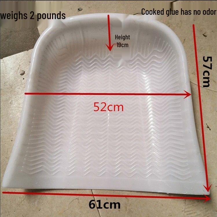 Large White Plastic Winnowing Pan Sieve for Rice and Grain - Handheld Agricultural Scoop for Feeding Cattle