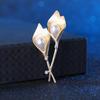 Elegante Imitation Perlen Ginkgoblatt Brosche - Vielseitiger Luxus Schmuck Pin für Damen.