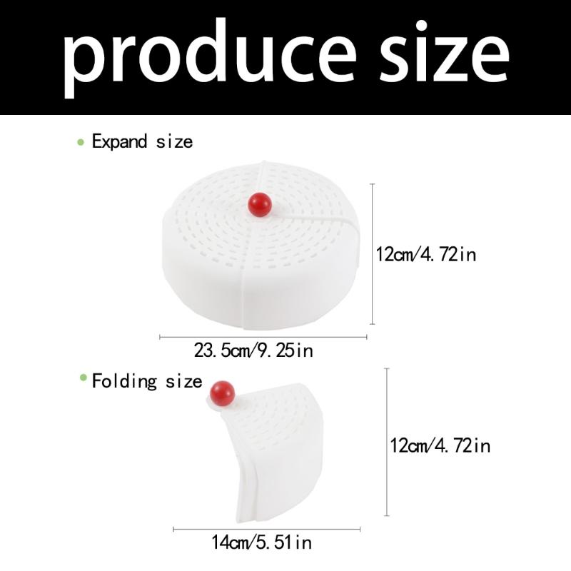 Składany Pokrowiec Ochronny na Jedzenie z Oddychającą Siateczką Składana Konstrukcja na Warzywa Owoce Ciasta Pyłoszczelny Niezbędny w Kuchni