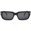 Tom Ford Ezra Smoke Rectangular Unisex Sunglasses Ft1075 01a 54