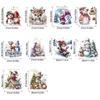Multicolor Christmas Electrostatic Stickers Santa Clause Reindeer Cartoon Shopwindow Decals DIY Party Supplies Xmas Tree Sticker